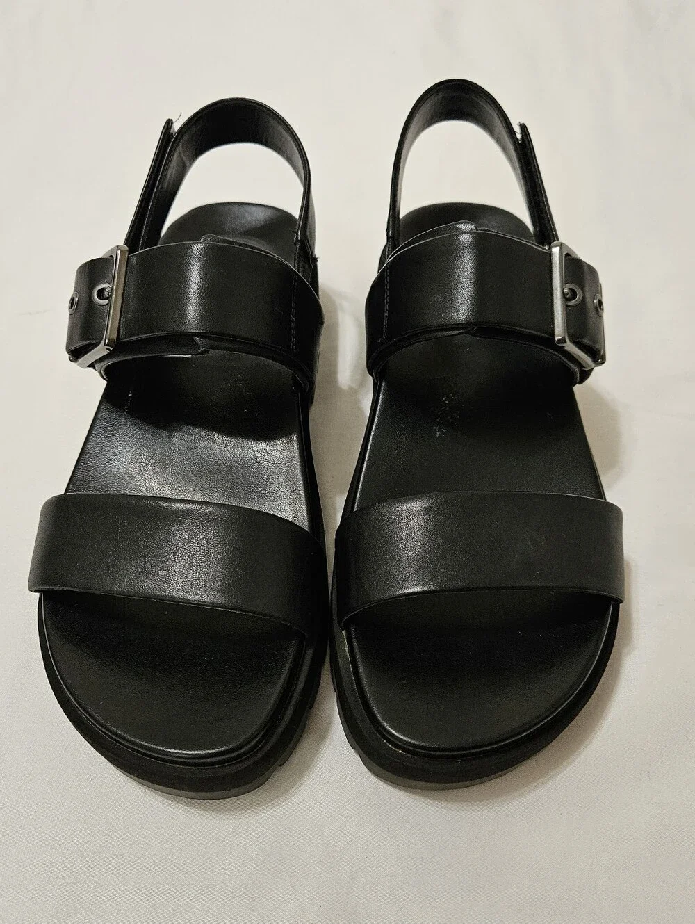 Vionic Torrance Platform Women's Strap Sandals Black Size 7